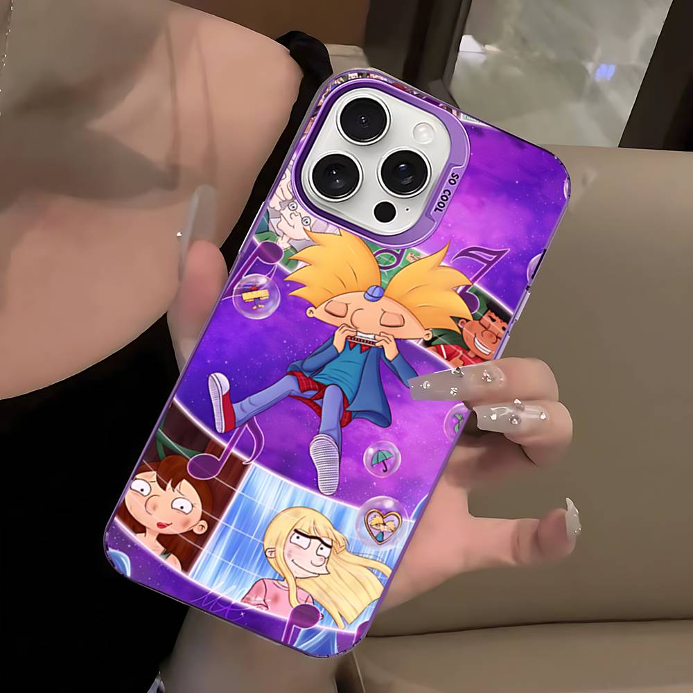 

Hey A_Arnolds Cartoon For IPhone 17 16 15 14 13 12 11 Pro Max Plus Matte Color Back Phone Cover iPhone 13pro max