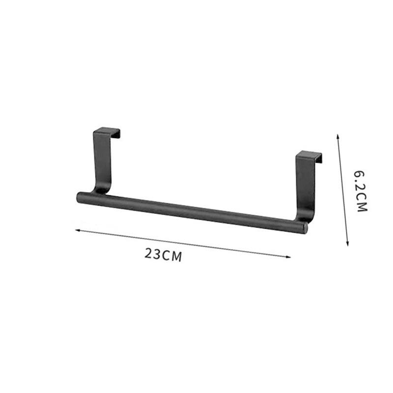 Towel Rack Over Door Towel Bar Hanging Holder Stainless Steel Kitchen Cabinet Bathroom Towel Rag Rack Home Organizer Hanger