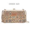 Baellerry Women's Long Purse Fashion Cell Phone Bag Printed Wallet with Metal Chain Multifunctional Crossbody Bag