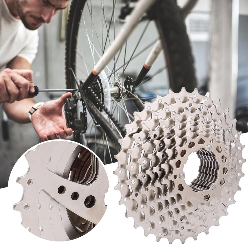 VG Sports 8 Speed High Strength Steel Mountain Bike Lightweight 116 Links SemiHollow Chain