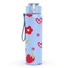 1PC Strawberry And Heart Cute Sweet Pattern 750ml Color Plastic Sports Water Bottle Leakproof Flip Straw Lid Suitable for Sports Office Home Use