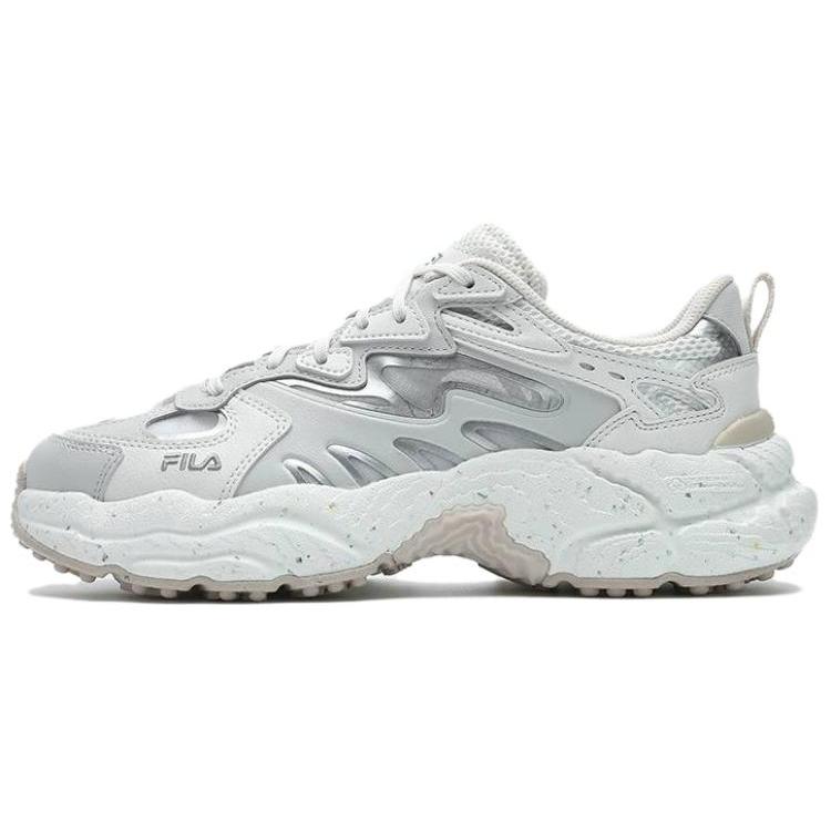 FILA Fern Sneakers Height Increasing Low top Chunky Sneakers Women s Gray White F12W421106FOB 37.5