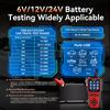 KONNWEI KW341 Car Moto Truck Battery Diagnostic Tool 6V 12V 24V Fault Data Printing Start Voltage Test Car Battery Charging Scan