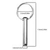 Stainless Steel Meditation Pendant Keychain Charm Practical Breathing Whistle Keyring for Stress Relief and Relaxation