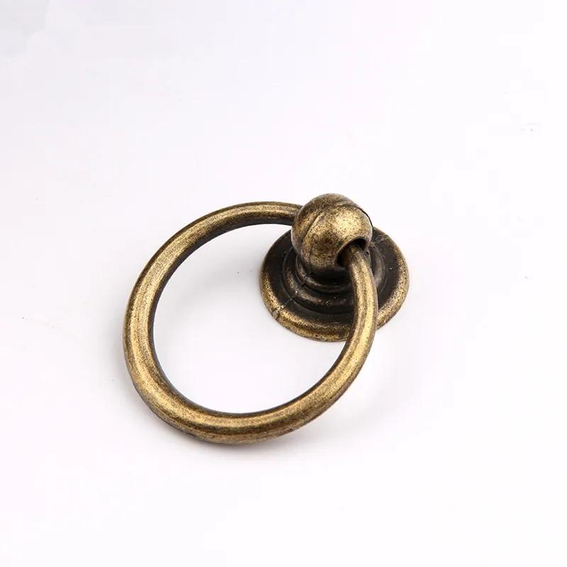 

Antique Bronze Cabinet Drawer Knobs Dresser Cupboard Wardrobe Furniture Pulls Ring Handle Wooden Box Jewelry Knobs door knocker бронзовий