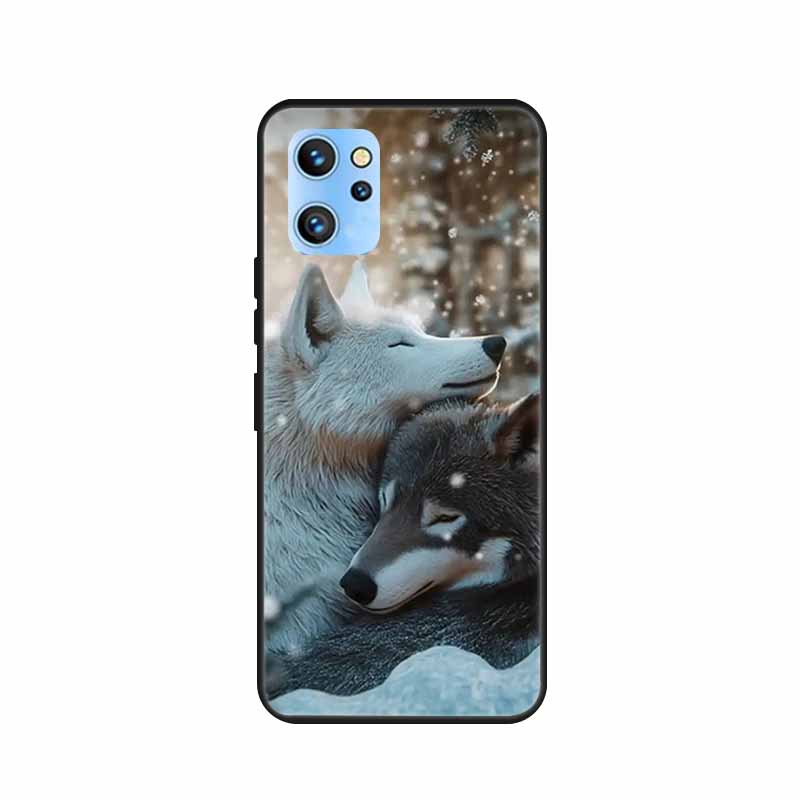 Etui do telefonu Umidigi A13 Pro 2022 Kwiaty Czarny Silikonowy Tylny Pokrowiec Miękki Pokrowiec TPU Do Umidigi A13S Etui A 13 S Coque Funda Torba