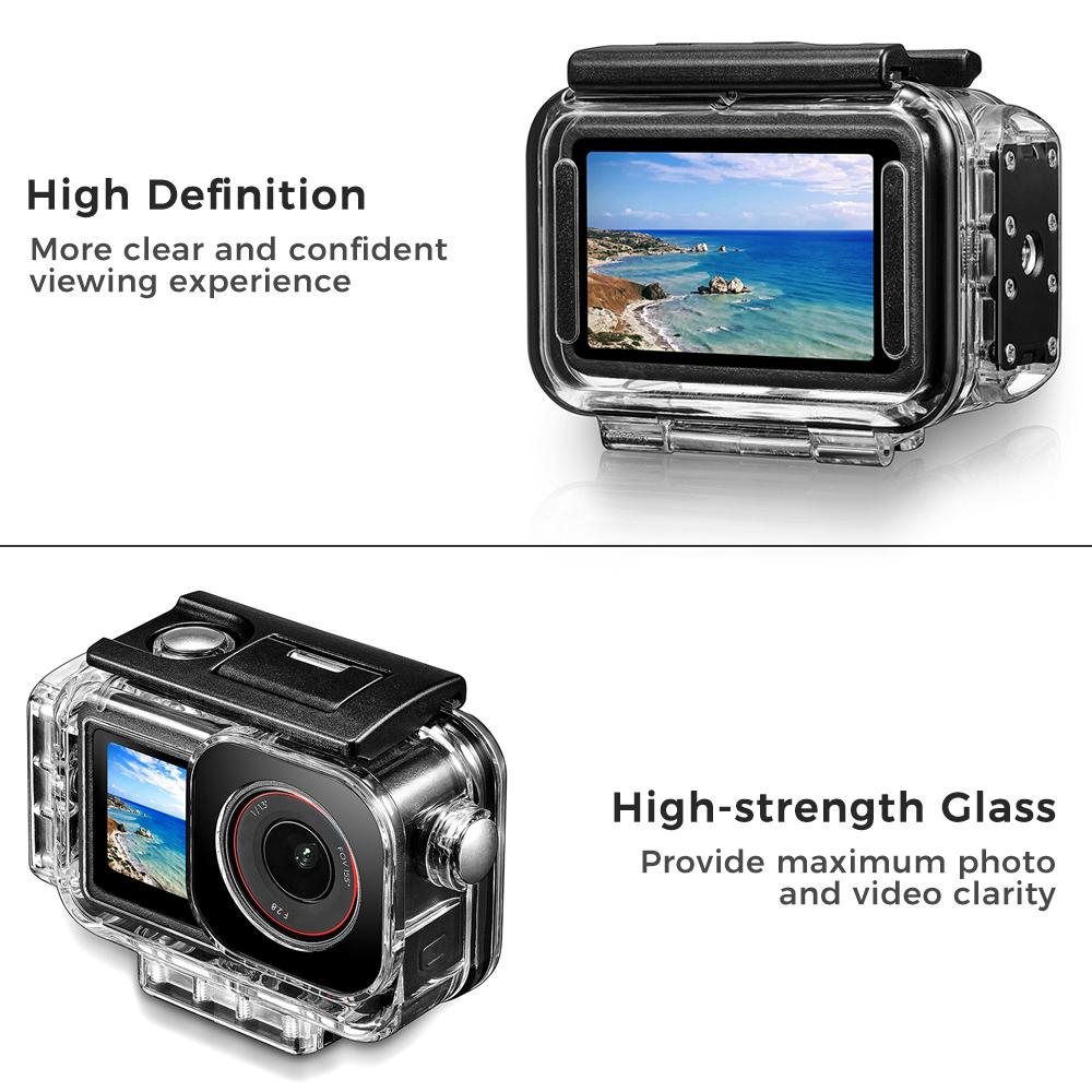 Magnetic Waterproof Case for DJI OSMO Action 5 Pro 4 3 60m Underwater Dive Housing Protective Diving Cover Mount Accessories