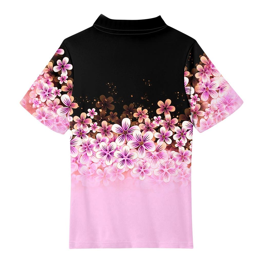 Children's Daily Casual Short-sleeved Print Tops T-shirts  Shirts