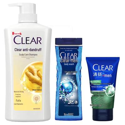 Coffret Cadeau Shampooing, Nettoyant et Gel Douche pour Homme