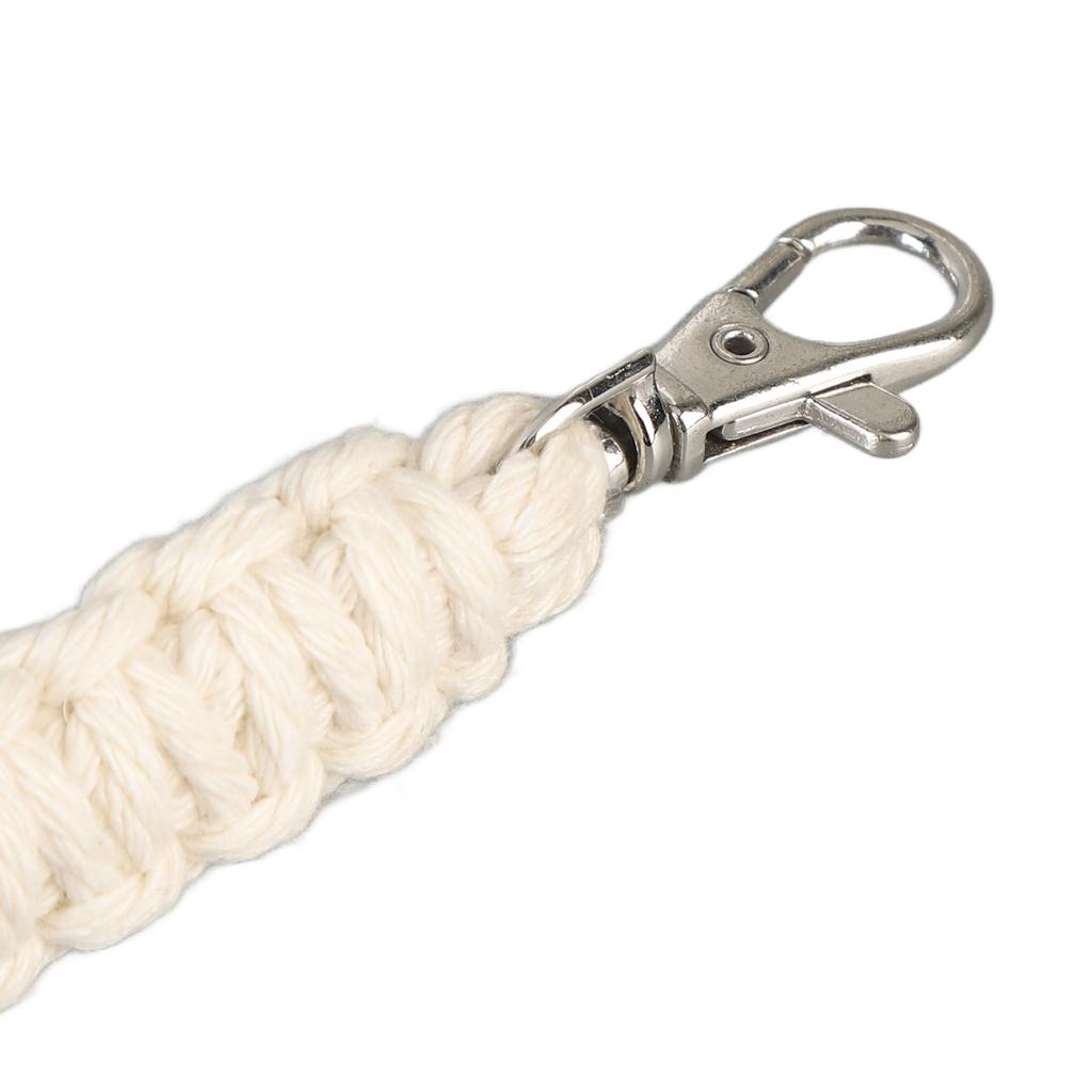 Hanging Door Dog Cross Bell Training Potty Hand Knitting Cotton Decorative Puppy Door Bell Silver