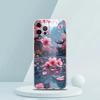 Pink Spring Cherry Blossoms Phone Case for iPhone 16 15 14 13 12 Pro Max 11 Pro Max 7 8 Plus XS XR Max Transparent Soft Shell