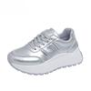 Fashion Silvery Woman's Vulcanized Shoes Spring Autumn Luxury Brand Women Casual Shoes Sneakers Walking Footwear Tennis Zapatos De Mujer