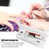 Double-layer Art Tool Empty Storage Box Rectangle Tweezers Clippers Pens Polishing Buffer Files Plastic Container