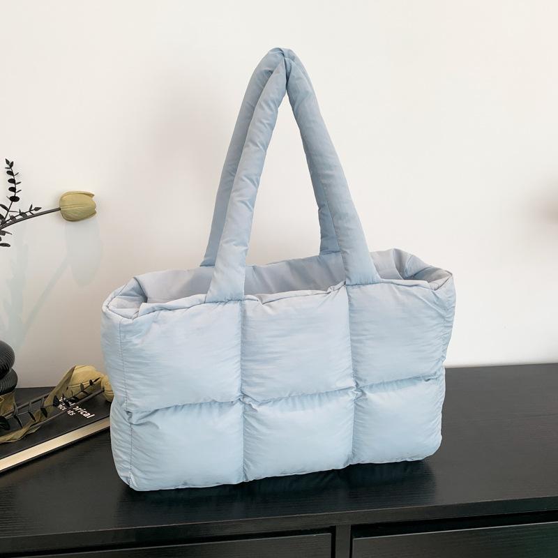 Unterarmtasche Damentasche neue Schultertasche Daunenbaumwolltasche große Kapazität Mode tragbare Tragetasche