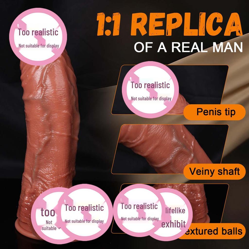 Realistic Silicone Penis Female Masturbator Adult Toy