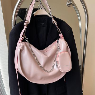 Borsa di nicchia semplice e alla moda da donna 2025 primavera nuova borsa a sacchetto di grande capacità versatile per pendolari a spalla a tracolla
