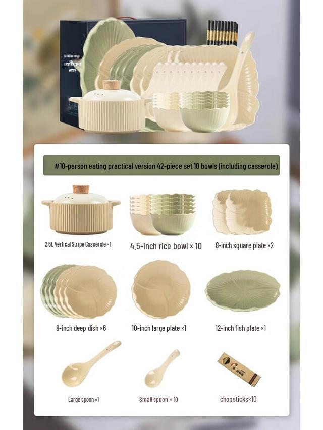 Mode Lanka Ruffle Edge 18-Piece Ceramic Dinnerware Set