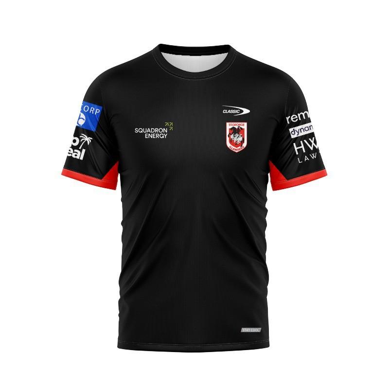 2026 Dragons Rugby Jersey Mens Quick Dry Short Sleeve Team Sports Training Top