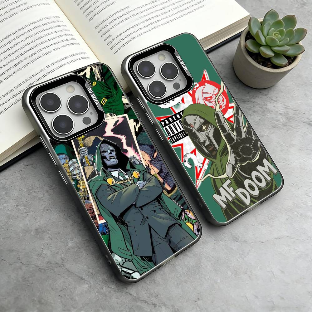 MF-DOOMs-Rapper Phone Case For iPhone 17,16,15,14,13,12,11 Plus,Pro Max,XS,Colorful Silver Phone case Funda Cover