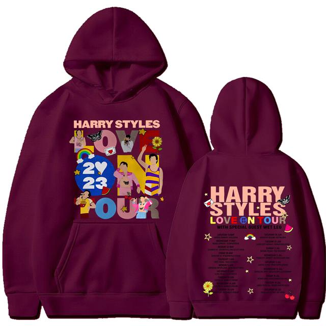 New Love on Tour Koncert Mikina Harajuku Hip Hop Velké Mikiny Unisex Y2k Oblečení Dlouhý rukáv Mikiny s kapucí Streetwear