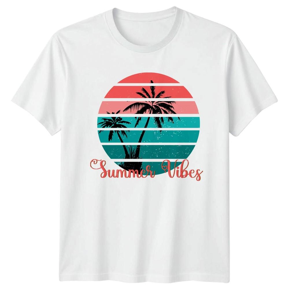 Summer Vibes TShirt Beach Tropical Summer Birthday Gift For Him And Her S