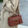 Genuine Leather Lunch Tote Bag Retro Vintage Handbag Daily Shoulder Women