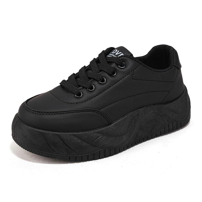 Spring new muffin thick-soled bread shoes casual soft-soled lightweight board shoes W