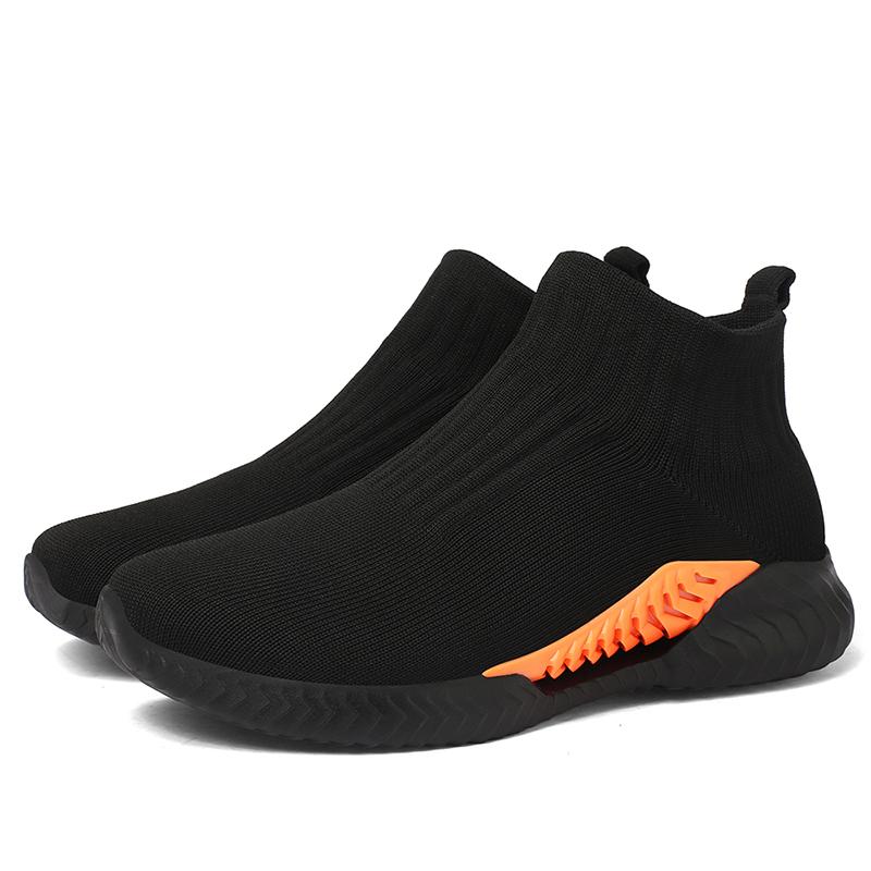 

Высококачественные мужские носки-кроссовки для улицы, нескользящие, дышащие, средней высоты, повседневные кроссовки, слипоны, сетчатые туфли на платформе для мужчин 39