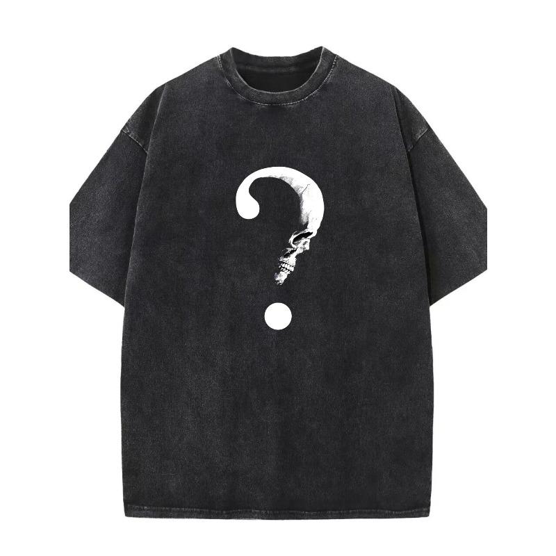 

European Size Suitable for Men And Women, Comfortable And Loose, Versatile, Fashion Trend, Pure Washed T-Shirt Washed Short-Sleeved T-Shirt 5XL чорний
