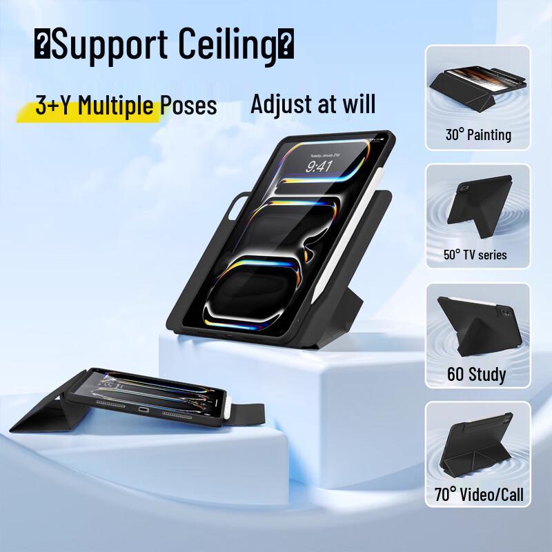 iPad 10.2-inch 7th/8th/9th Gen Magnetic Detachable Protective Case