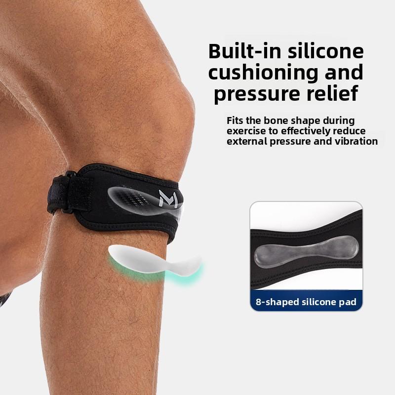 1Pc 2Pc Adjustable Silica Gel Knee Support Band for Running Cycling Gym Sports Knee Pain Relief Protector