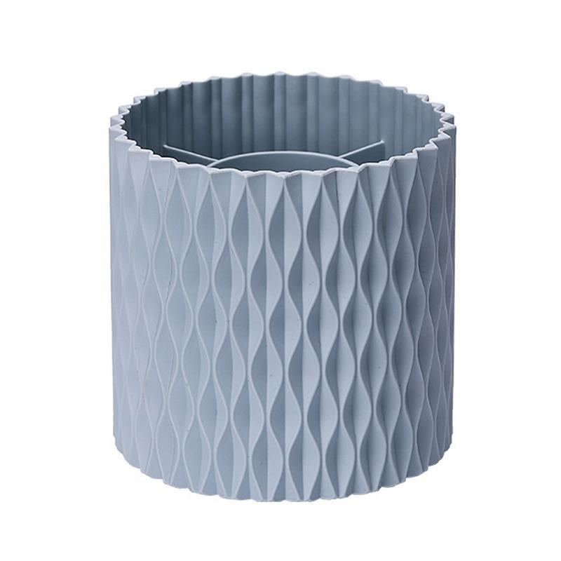 1 Pc Makeup Brush Holder 360° Rotating Organizer 5 Slot Cosmetic Storage Makeup Brushes Cup Pen Holder For Vanity XYZ