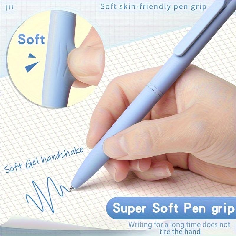 6pcs Colored Gel Pens Set with Quick Dry Ink, 0.5mm Fine Point Retractable Pens, Smooth Writing Pens