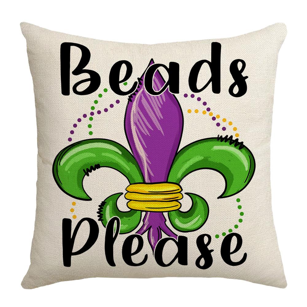 Carnival Mask Dance Pillow Case Home Decoration Sofa Living Room Letter Print Pillow Cushion