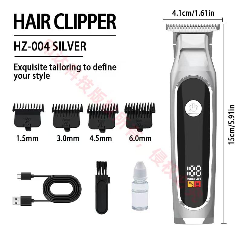 Shimi Digital Display USB Hair Clipper: Electric Hair Salon Tool and Shaver