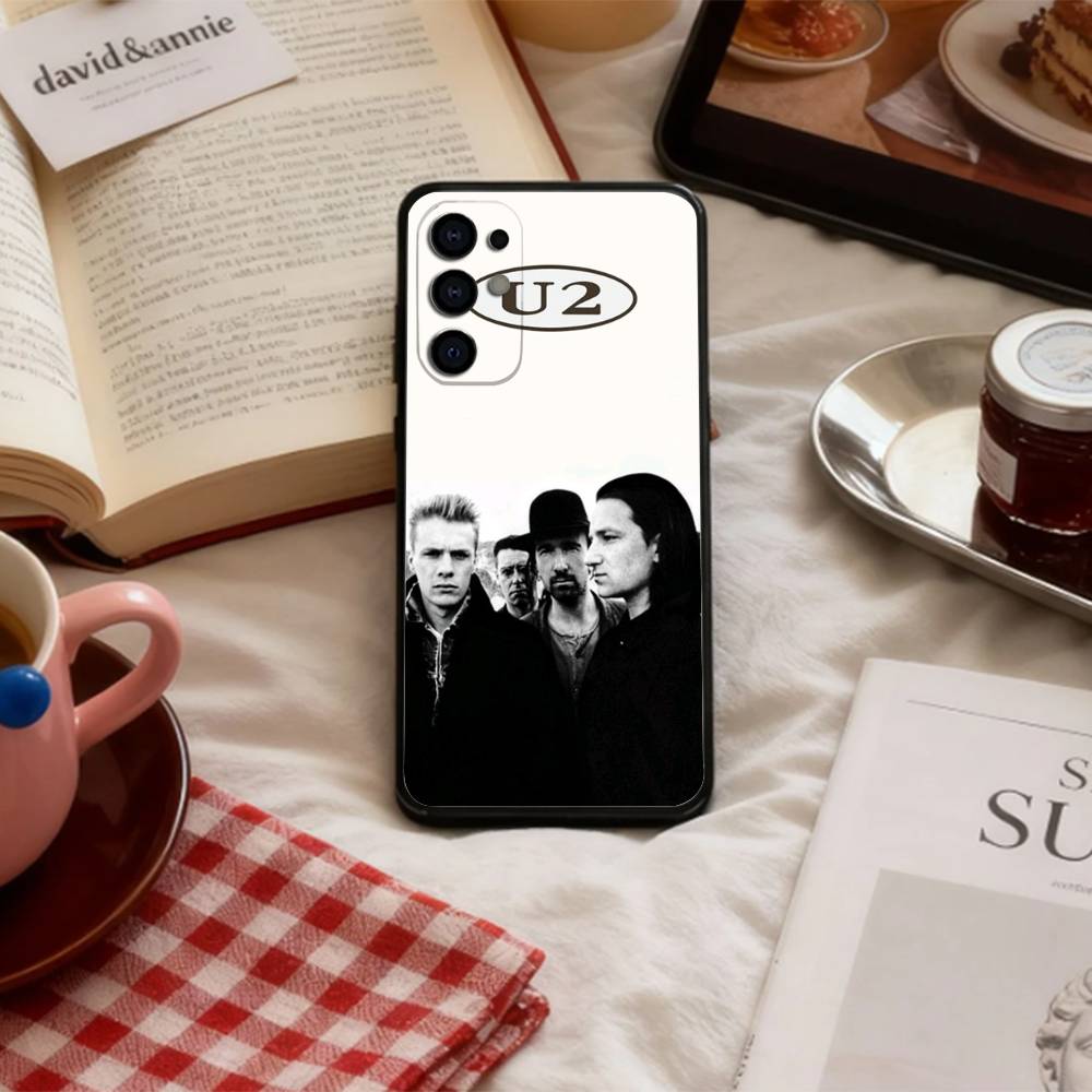 Etui Na Telefon Band U-U2 Do Samsung S 25,24,23,22,30,21,10,9,Ultra,Plus,Lite,FE,4,5 G Miękkie Czarne Etui