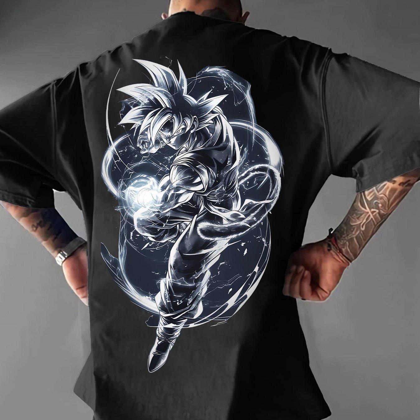 

Dragon Ball Сон Гоку Літня футболка Чоловіча Жіноча Дозвілля Спорт Вулична Фітнес Вільна Зручна Бавовняна Оверсайз Короткий рукав 3XL