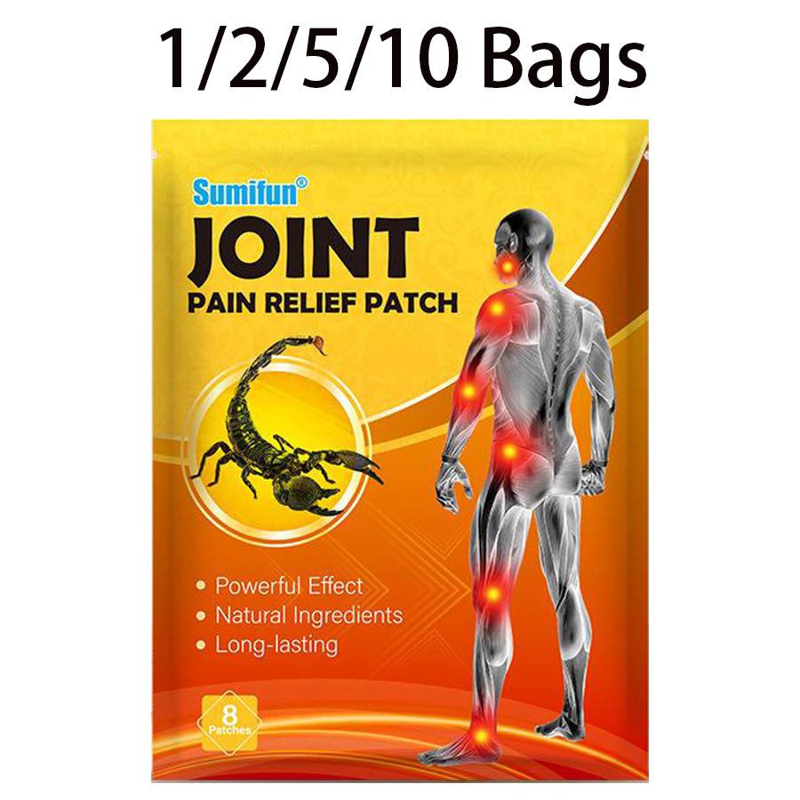 Sumifun 8/16/40/80 Pcs Scorpion Joint Muscle Bone Paster Chinese Herbs Worker Body Overworked Discomfort Balm Relieve Patches