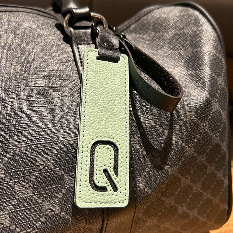 Fashion 26 Letters Key Chain Pu Leather Alphabet Letter Keyring Car Key Accessories Business Key Holder Women Bag Pendant Decor