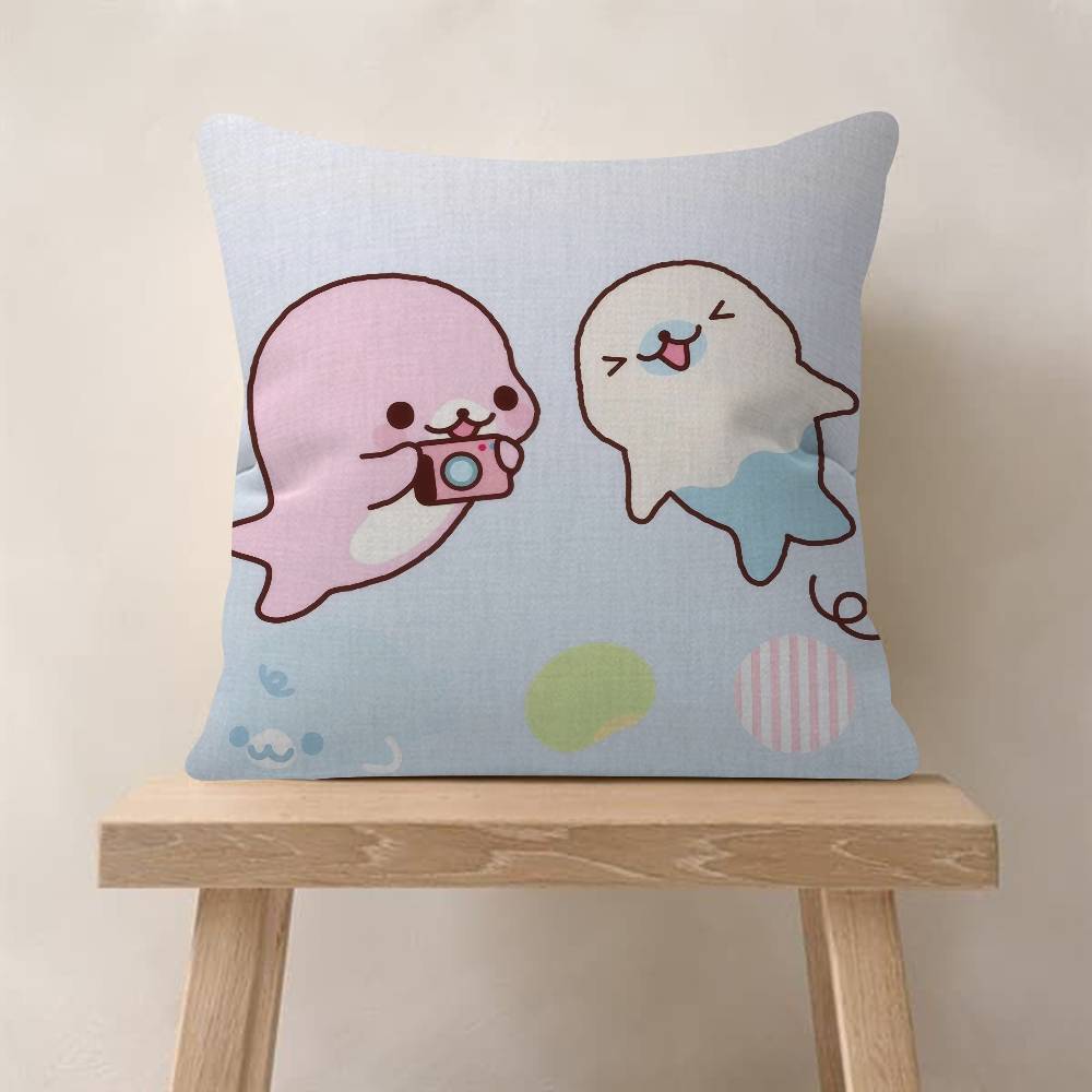 Kawaii Cartoon Mamegoma anime Pillow Gift Home Office Decoration Bedroom Sofa Car Cushion Cover case 45x45
