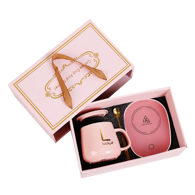 

Интеллектуальный подогреватель для чашки 55℃ с питанием от USB, в комплекте с ложкой и подставкой – незаменимый аксессуар для офиса