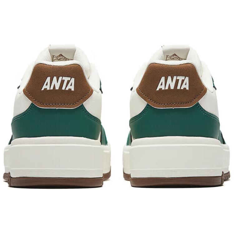 Anta 982 Moon Shadow Comfortable Versatile Non-Slip Wear-Resistant Breathable Low-Top Sneakers Men Sneakers White Green Brown 112518060-4