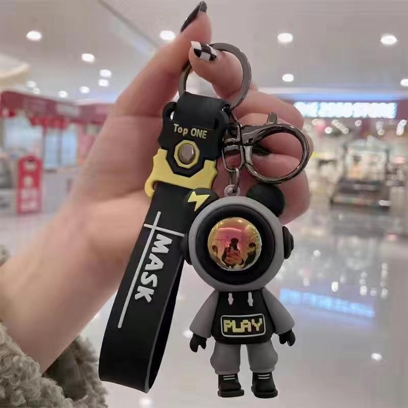 1PC 7.2cmAstronauts Keyring Couple Doll Pendant Bag Keychain Pendant