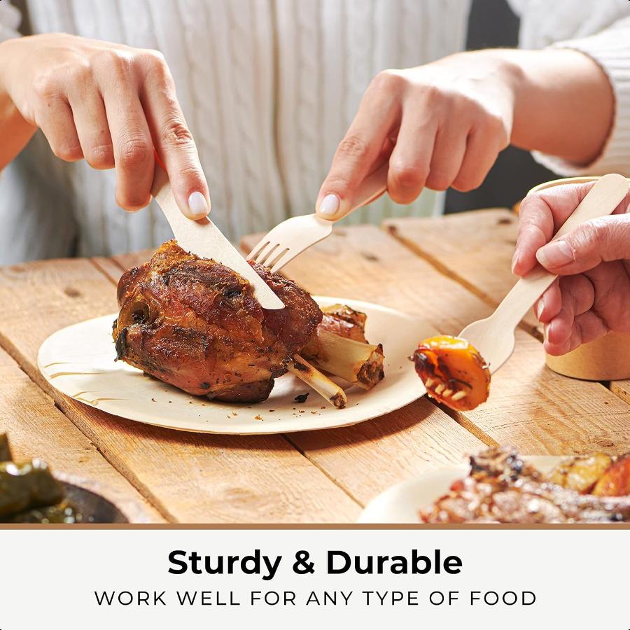 

Compostable Utensils 100 Pcs 40 Compostable Forks 40 BIodegradable Spoons 20 Knives Eco Friendly Compostable Forks and Spoons B United States