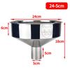 Large Stainless Steel Non-Magnetic Fueling Funnel for Industrial Tanks