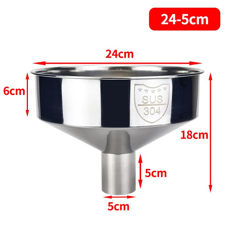 Large Stainless Steel Non-Magnetic Fueling Funnel for Industrial Tanks