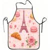 1pc Eiffel Tower Paris Romance Print Apron, Durable And Easy To Clean, Adjustable Waistband, Polyester Material, for Kitchen Cooking, Gardening, Orcha