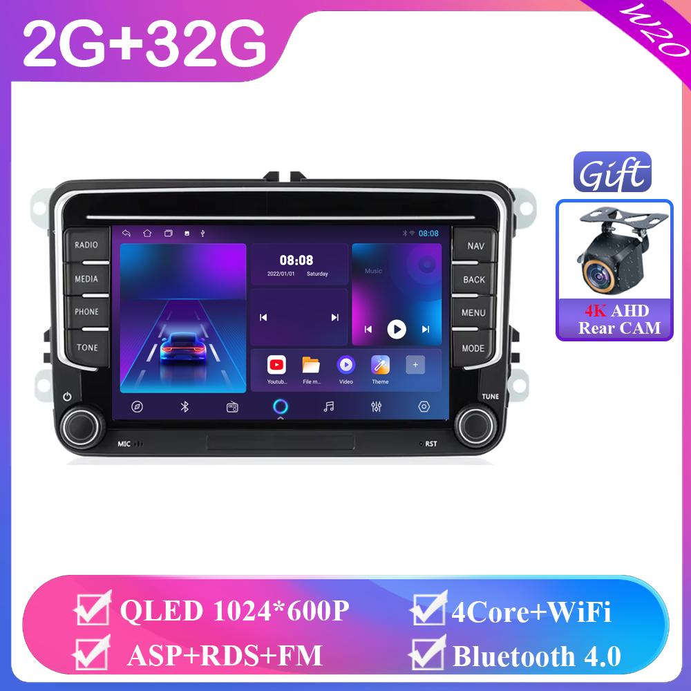 

7 2 Din HD Car Media Video RDS Airplay Car Radio Wireless CarPlay Android Auto Stereo Audio для VW/Seat/Skoda/Passat/Golf/Polo