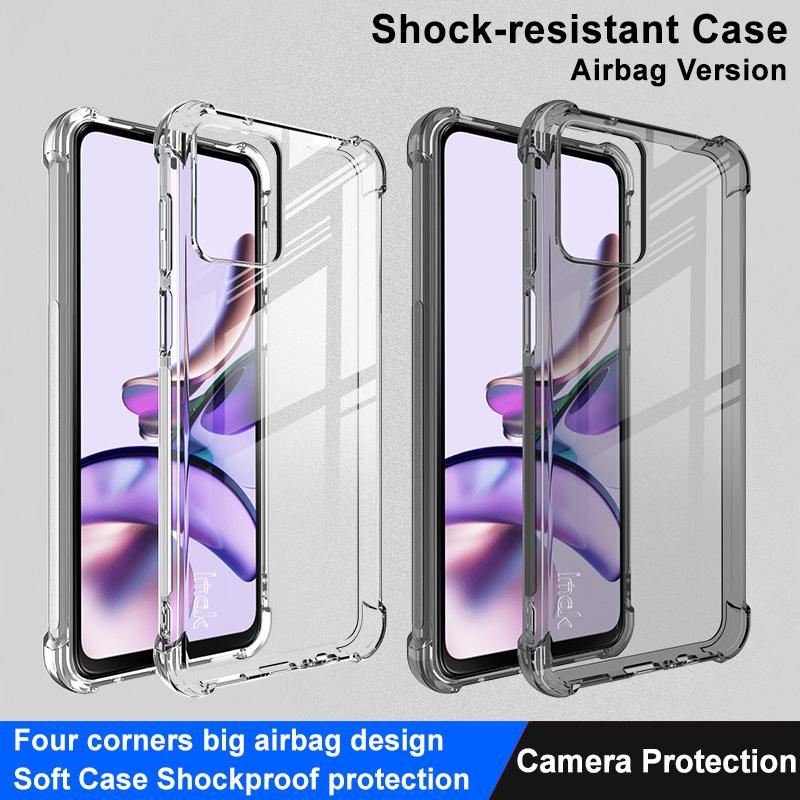 IMAK For Motorola Moto G73 5G Anti-Yellowing Airbag Cushion Design Phone Cover Clear TPU Phone Case