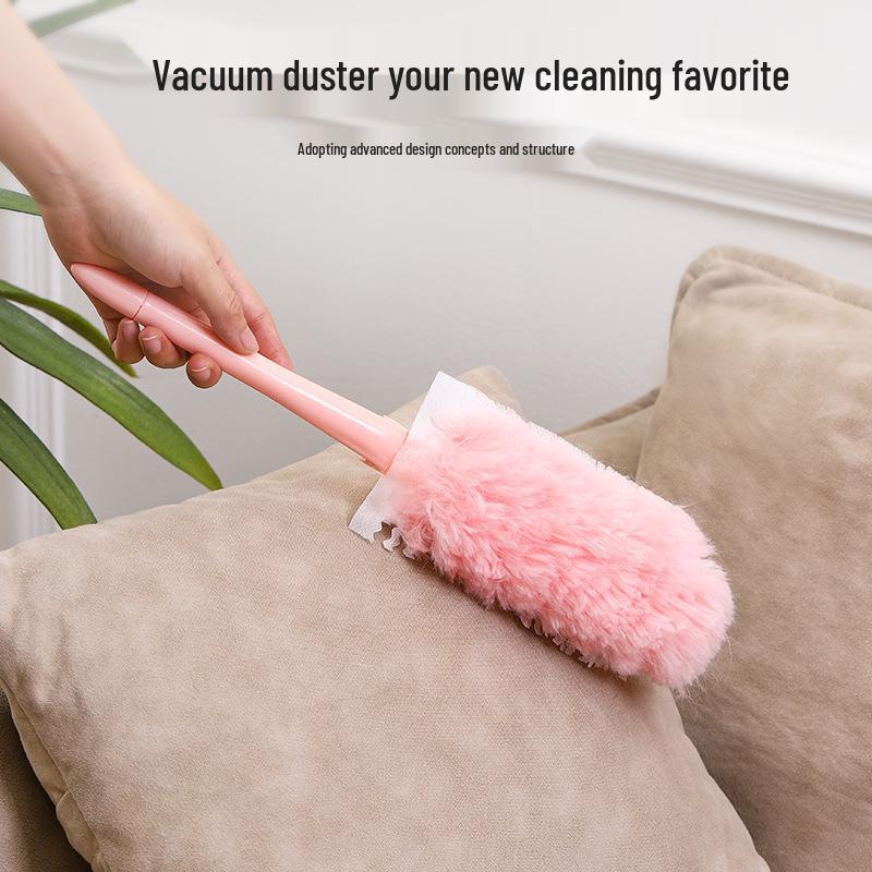 Retractable Feather Duster for Daily Dust Removal - Ideal for Kitchen & Bathroom Cleaning with Electrostatic Adsorption